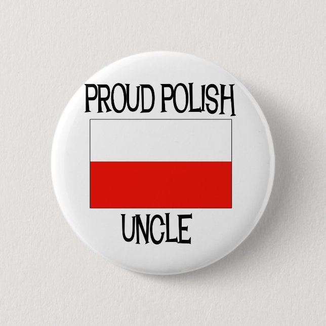 Badge Rond 5 Cm Oncle polonais fier (Devant)
