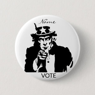 Badge Rond 5 Cm Oncle Sam veut vous Thunder_Cove