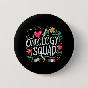 Badge Rond 5 Cm Oncologie Équipe Oncologie Infirmière Équipage Onc