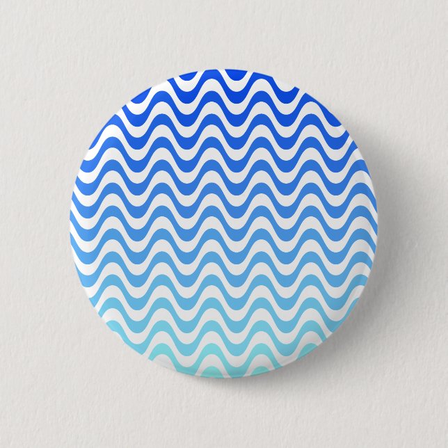 Badge Rond 5 Cm Ondes bleues dégradantes (Devant)
