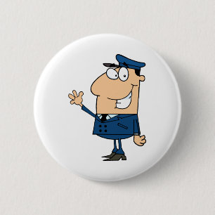 Badge Rond 5 Cm Ondulation d'école de chauffeur d'autobus scolaire
