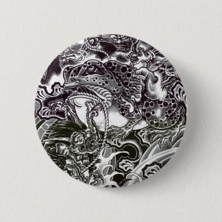 Badge Rond 5 Cm Oni Devils et crapaud