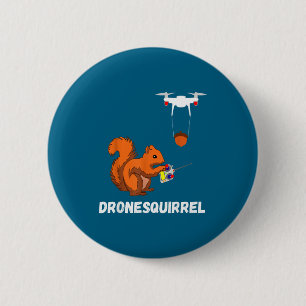 Badge Rond 5 Cm Opérateurs de drone pilote de quadricoptère Squirr
