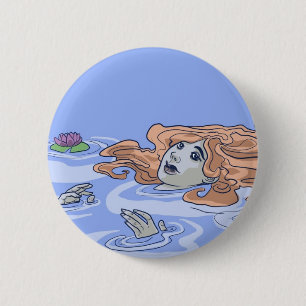 Badge Rond 5 Cm Ophélie