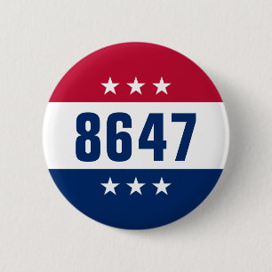 Badge Rond 5 Cm Opinion politique anti-Trump