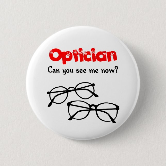 Badge Rond 5 Cm Opticien (Devant)