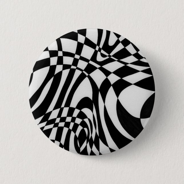 Badge Rond 5 Cm Optique #1 par Michael Moffa c1991 (Devant)
