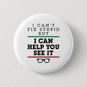 Badge Rond 5 Cm Optométriste Optométrie Ophtalmologie Voir Stupi