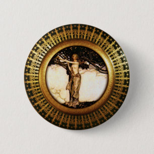 Badge Rond 5 Cm Or de Freya
