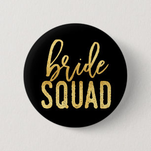 Badge Rond 5 Cm Or de peloton de jeune mariée