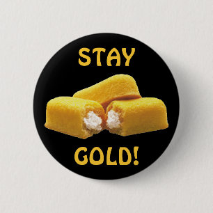Badge Rond 5 Cm Or de séjour ! - Casse-croûte