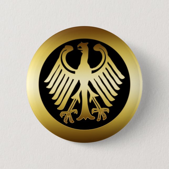 BADGE ROND 5 CM OR EAGLE (Devant)