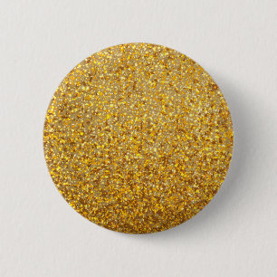 BADGE ROND 5 CM OR MODERNE FRAIS AVEC DES PARTIES SCINTILLANTES