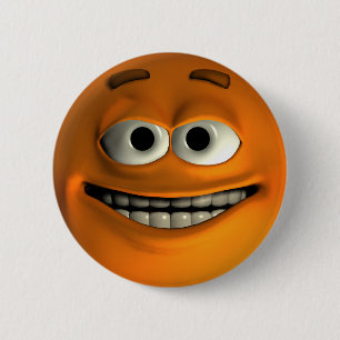 Badge Rond 5 Cm Orange