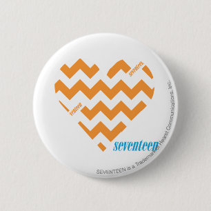 Badge Rond 5 Cm Orange 2 de zigzag