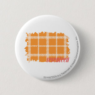 Badge Rond 5 Cm Orange 3 de plaid