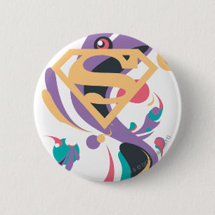 Badge Rond 5 Cm Orange couleur