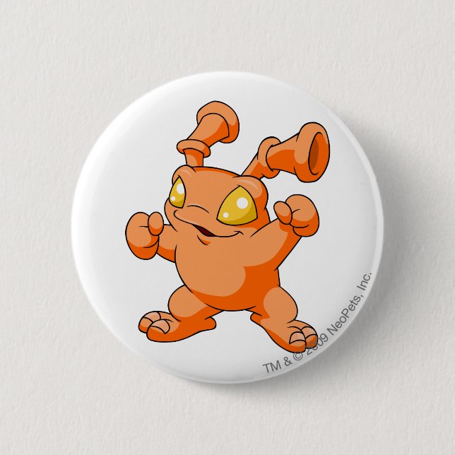 Badge Rond 5 Cm Orange de Grundo (Devant)