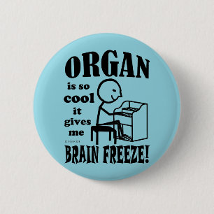 Badge Rond 5 Cm Organe, gel du cerveau