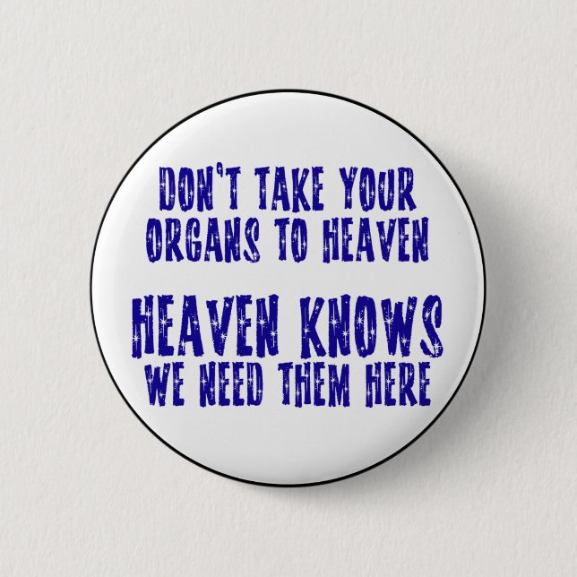 Badge Rond 5 Cm Organes au ciel (Devant)