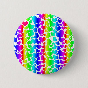Badge Rond 5 Cm orgueil arc-en-ciel