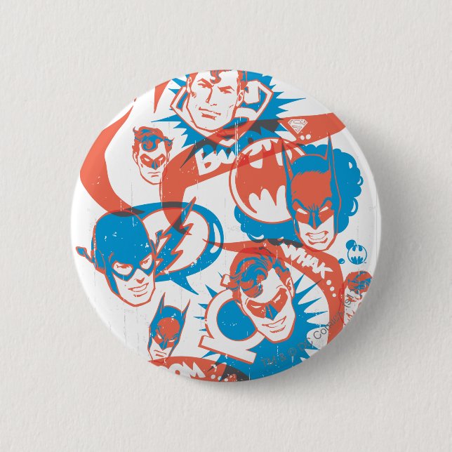 Badge Rond 5 Cm Originaux DC - éclatement du logo (Devant)