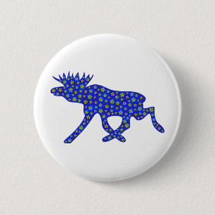 Badge Rond 5 Cm Orignaux floraux