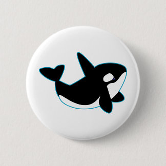 Badge Rond 5 Cm Orque mignonne (épaulard)