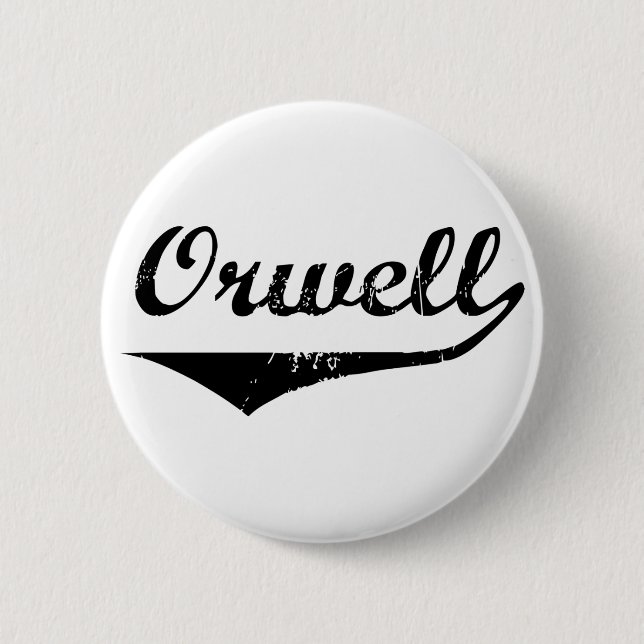 Badge Rond 5 Cm Orwell (Devant)
