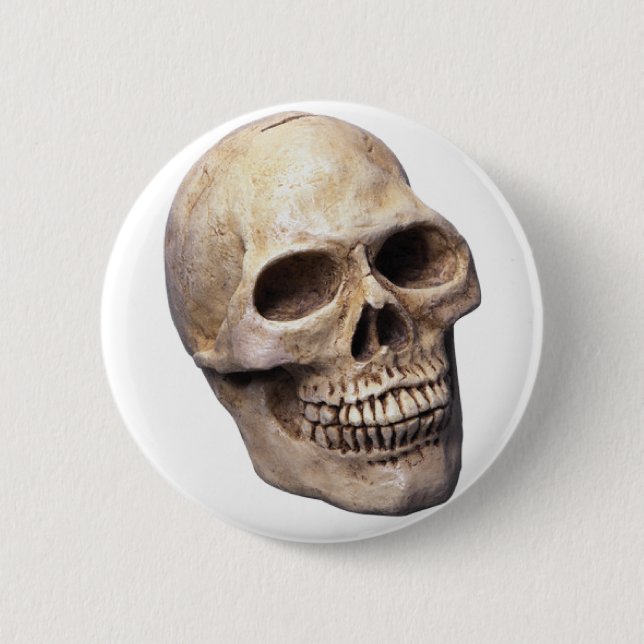Badge Rond 5 Cm Os de crâne (Devant)