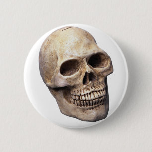 Badge Rond 5 Cm Os de crâne