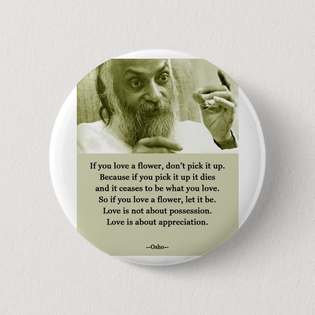 Badge Rond 5 Cm Osho (Devant)