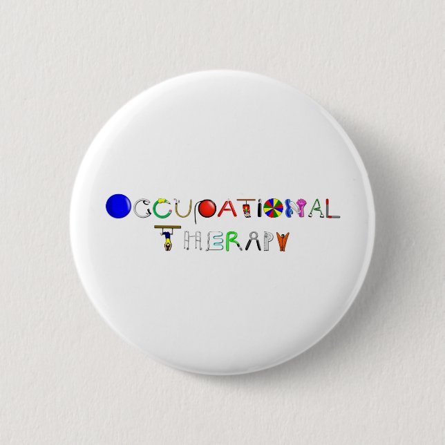 Badge Rond 5 Cm OT au travail (Devant)