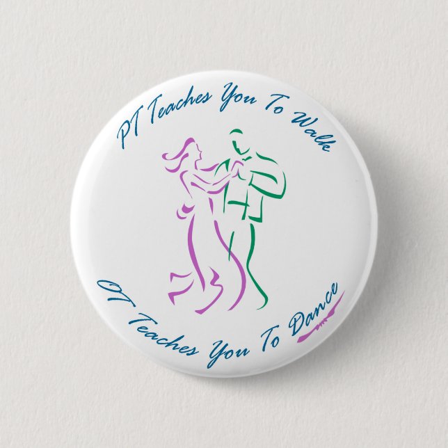 Badge Rond 5 Cm OT vous enseigne à danser (Devant)