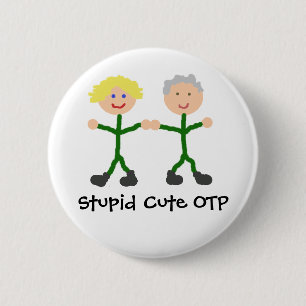 Badge Rond 5 Cm OTP mignon stupide Sam/bouton de Jack