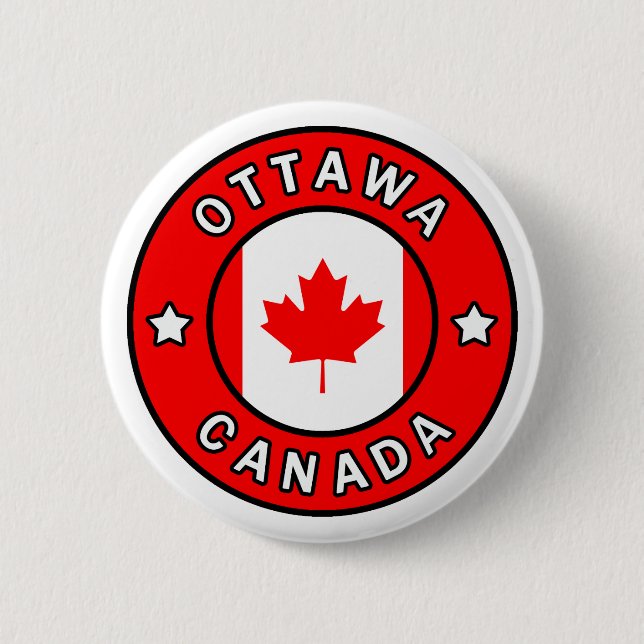 Badge Rond 5 Cm Ottawa Canada (Devant)