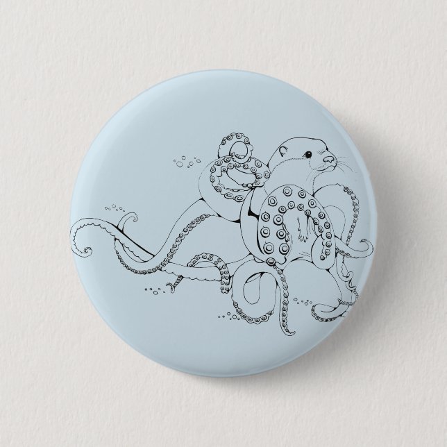 Badge Rond 5 Cm Otterpus (Devant)