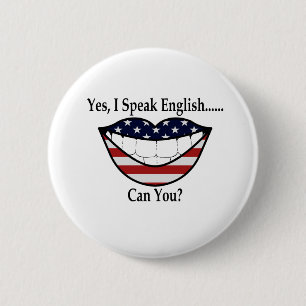 Badge Rond 5 Cm Oui, je parle anglais… peux vous ?