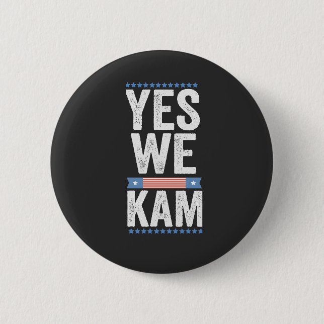 BADGE ROND 5 CM OUI NOUS KAM 2024 (Devant)