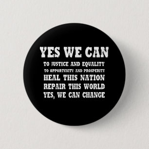 BADGE ROND 5 CM OUI NOUS POUVONS/OBAMA