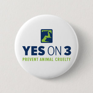 Badge Rond 5 Cm Oui sur 3 ! Bouton