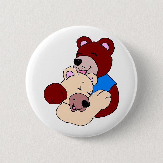 Badge Rond 5 Cm Ours Croustillants (Devant)