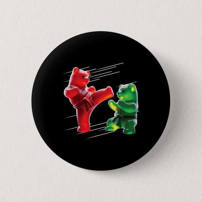 Badge Rond 5 Cm Ours de la gomme (Devant)