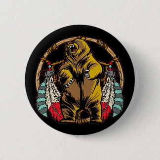 Badge Rond 5 Cm Ours Dreamcatcher