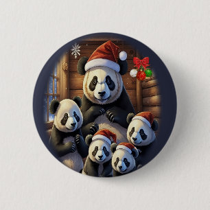 Badge Rond 5 Cm Ours Pandas