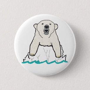 Badge Rond 5 Cm Ours polaire