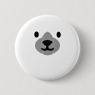 Badge Rond 5 Cm Ours Polaire Costume Halloween Amusant Adultes Enf