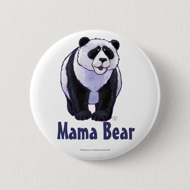 Badge Rond 5 Cm Ours polaire mignon pour maman (Devant)