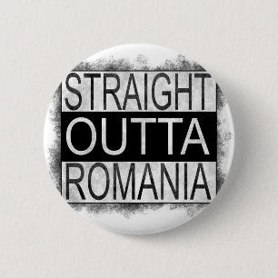 Badge Rond 5 Cm Outta droit Roumanie