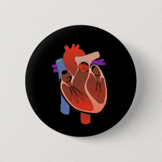 Badge Rond 5 Cm Ouvrez Hearted